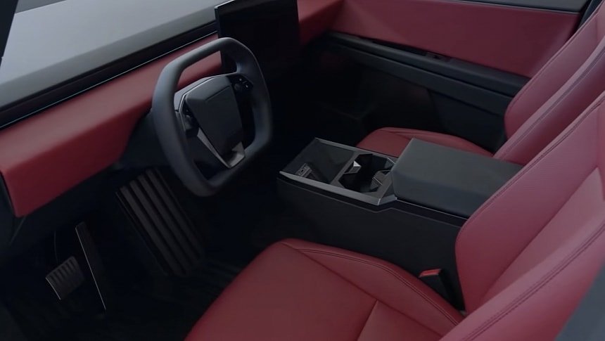 tesla cybertruck interior